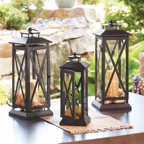 inexpensive black lanterns